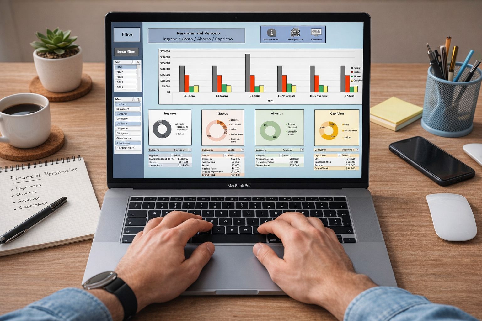 Vista previa Plantilla Presupuesto Personal